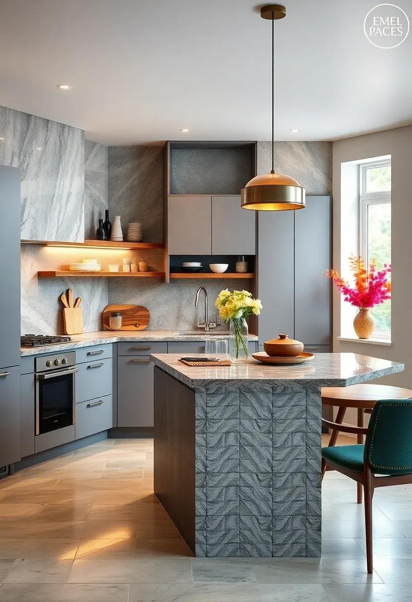 patterned Surfaces: Add a splash of personality with patterned or decorative tiles on your island ⁢that can transform the whole kitchen aesthetic