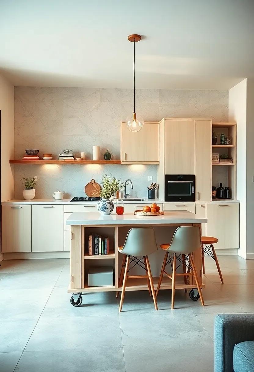 Rolling Island: Opt for​ a mobile kitchen island on wheels for ⁤adaptability, ​allowing you to shift your cooking station for gatherings or extra prep space