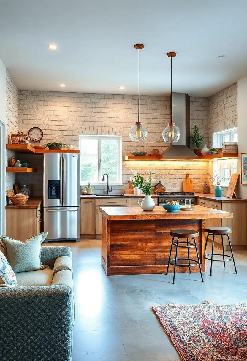Rustic Charm: Infuse your kitchen with warmth through a reclaimed wood island, perfect for‌ adding character and texture