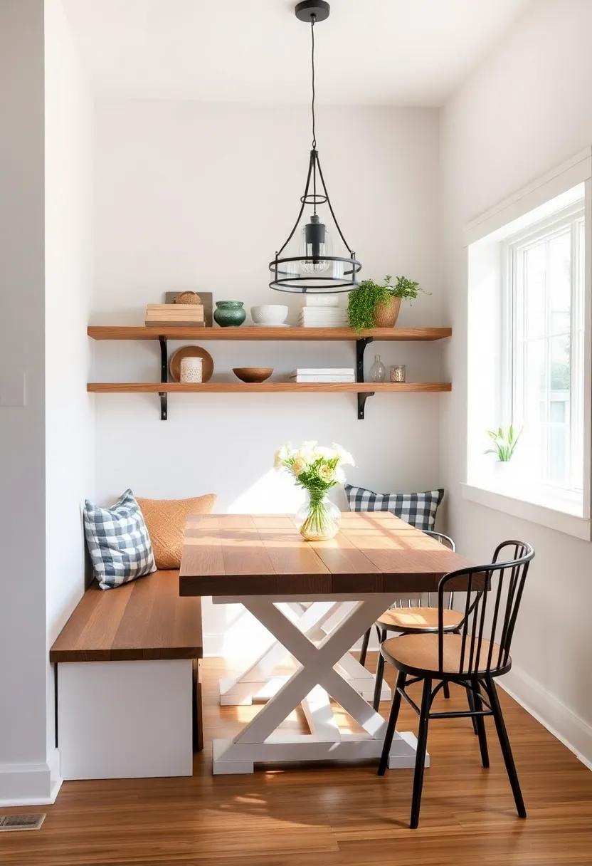 add a⁣ Rustic Farmhouse Table: Incorporate a sturdy, rustic farmhouse table that can ⁤accommodate family dinners and casual breakfast⁢ gatherings alike