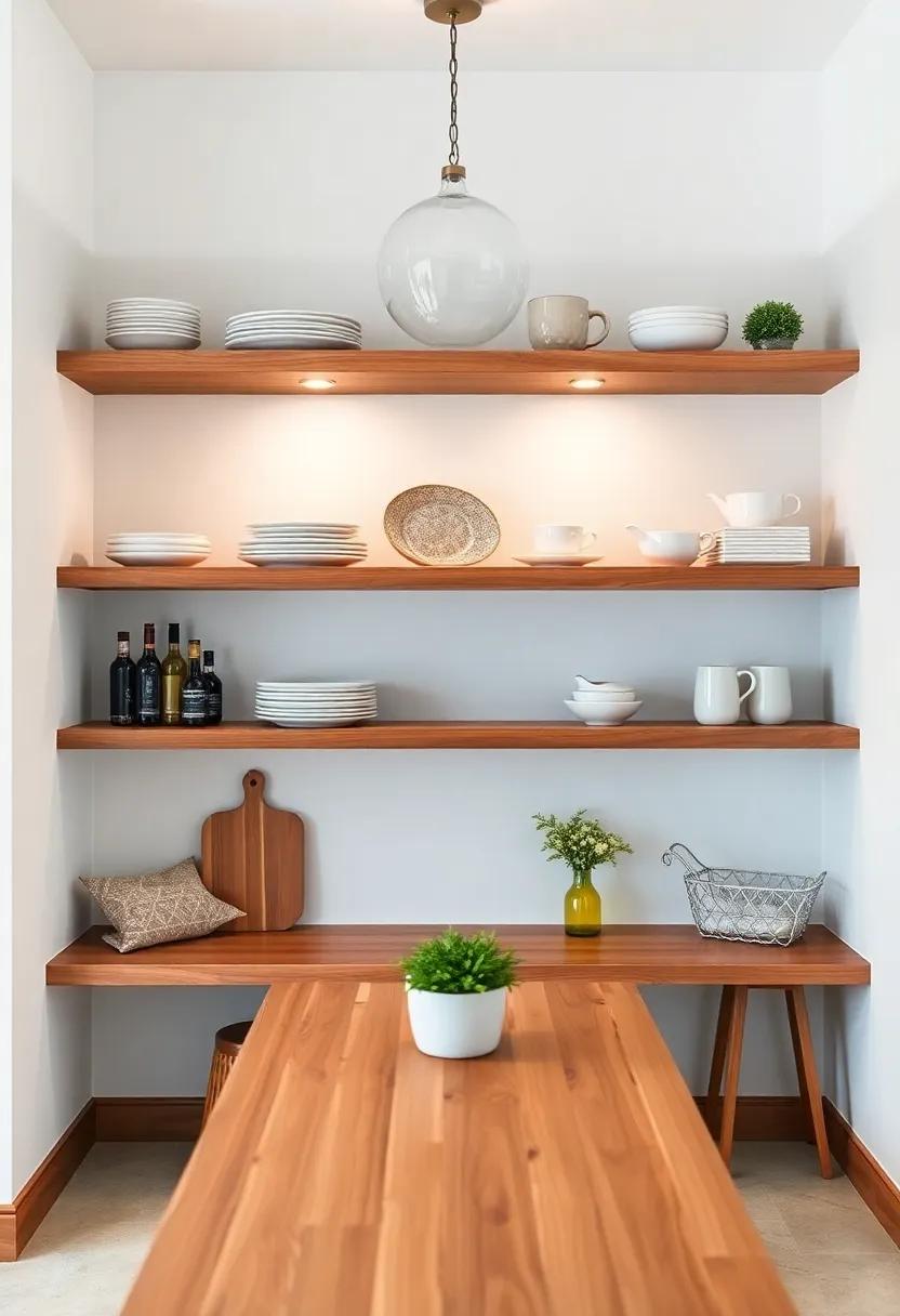Implement ​Open-Concept Shelving: Opt for⁣ open shelves instead of​ cabinets to ​display beautiful dishware and add inviting visual interest to your kitchen