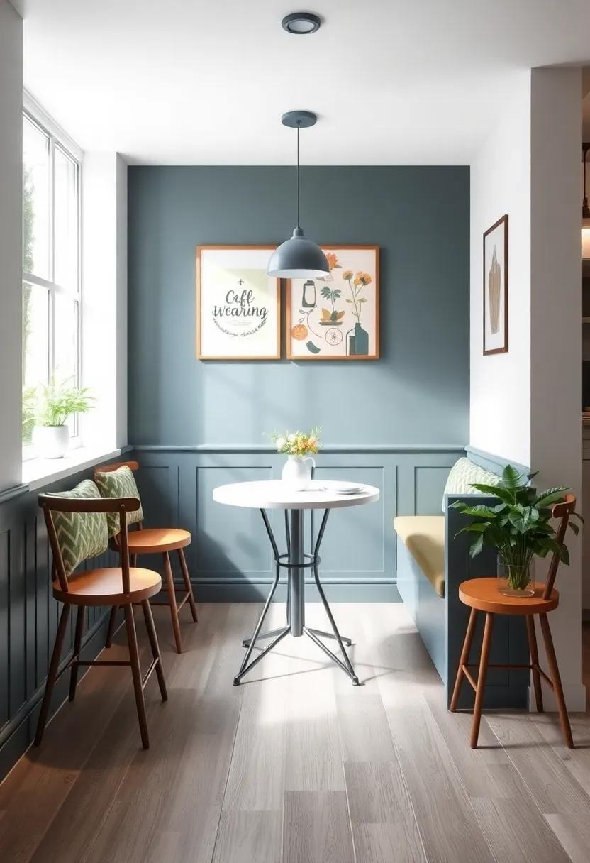 Opt for Café-Style Seating: Use café-style tables and chairs to evoke a casual dining experience reminiscent of enjoying ⁤breakfast at a local café