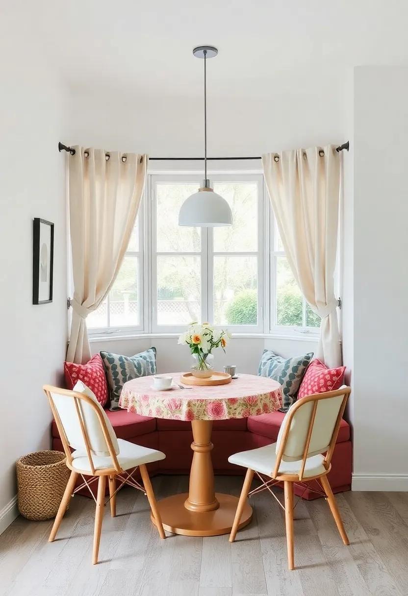 Play with Textiles: Use colorful tablecloths,‌ cushions, and ⁣curtains to add warmth and texture to your kitchen nook, making it feel more inviting