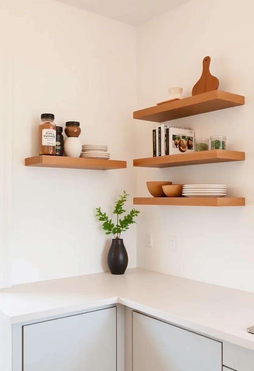 Utilize Corner Shelves:‍ Install floating shelves in⁢ the corner of your kitchen⁢ nook to house spices,cookbooks,and​ decorative​ items,enhancing both function and style