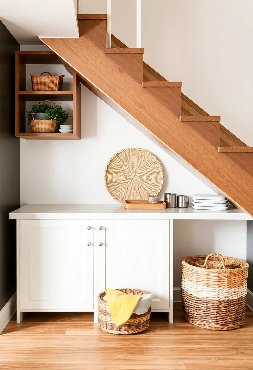 Organizational Wonders: Baskets and Containers for Under-Stairs Storage