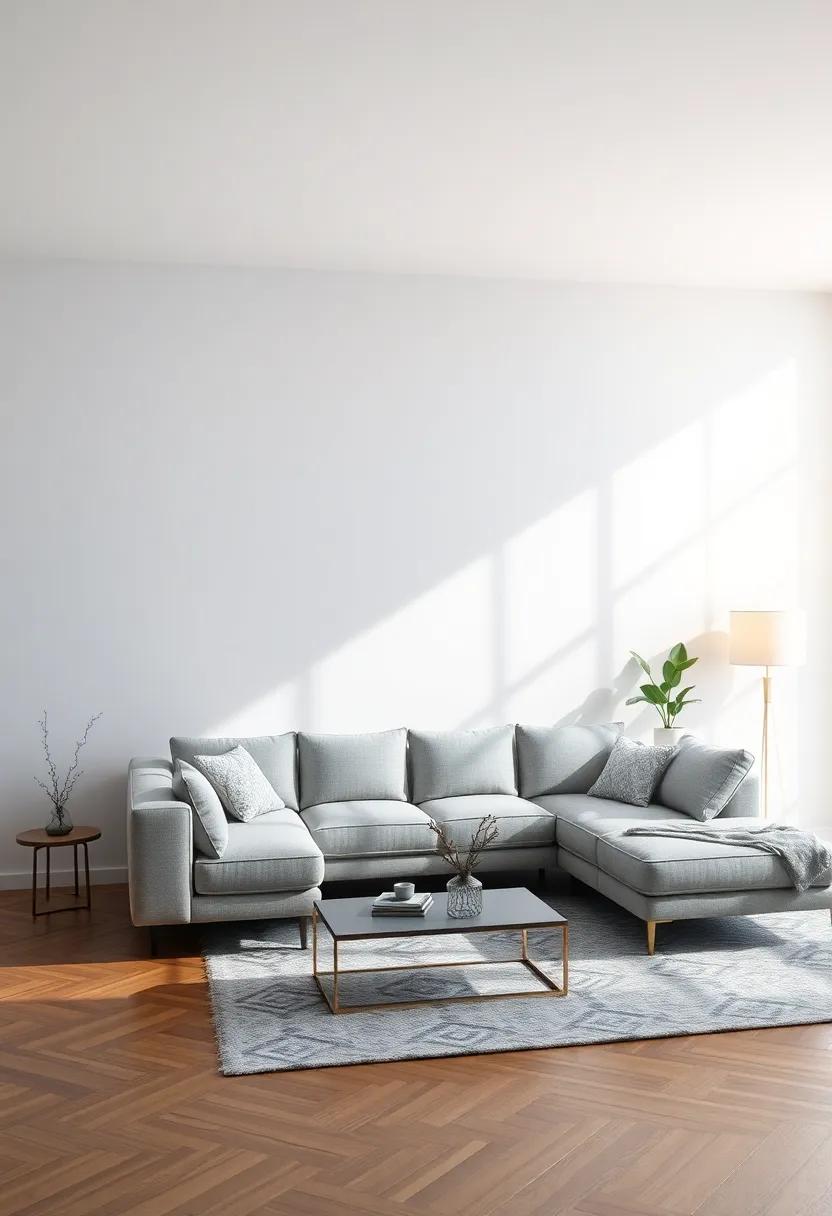 Floating Furniture: Learn how to place your sectional away from the wall to create a spacious feel and encourage flow in your living area