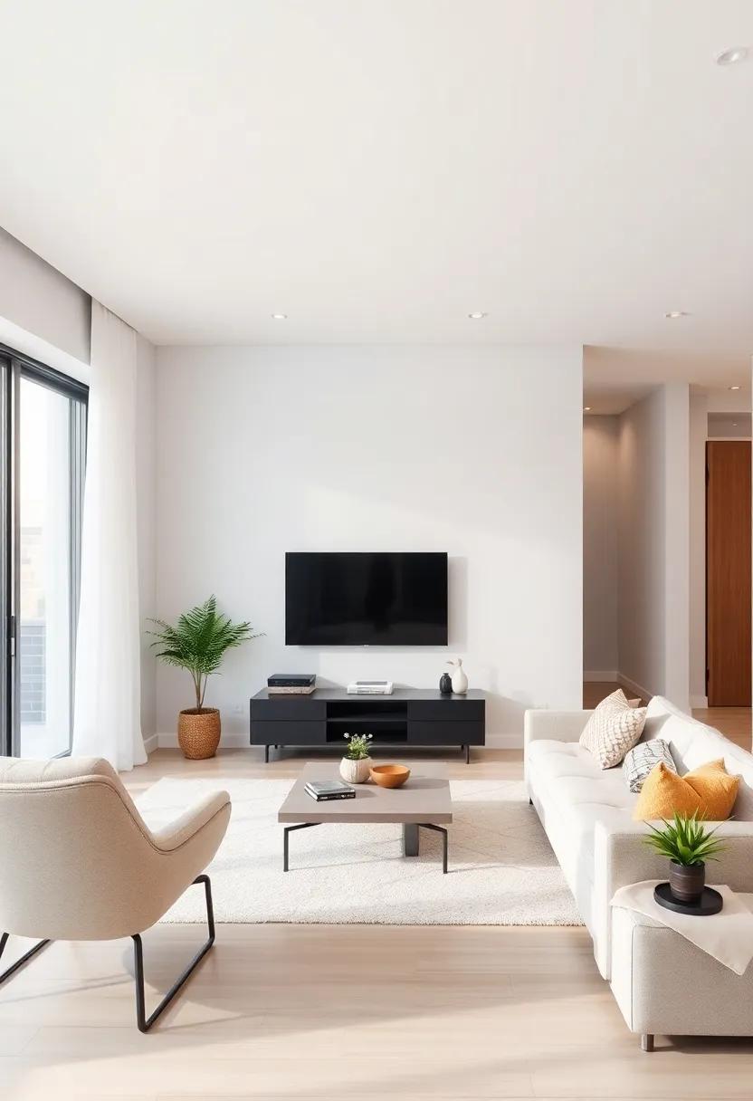 Custom TV Mounting: Create a custom wall mount for your TV that fits snugly into the design, blending functionality and style