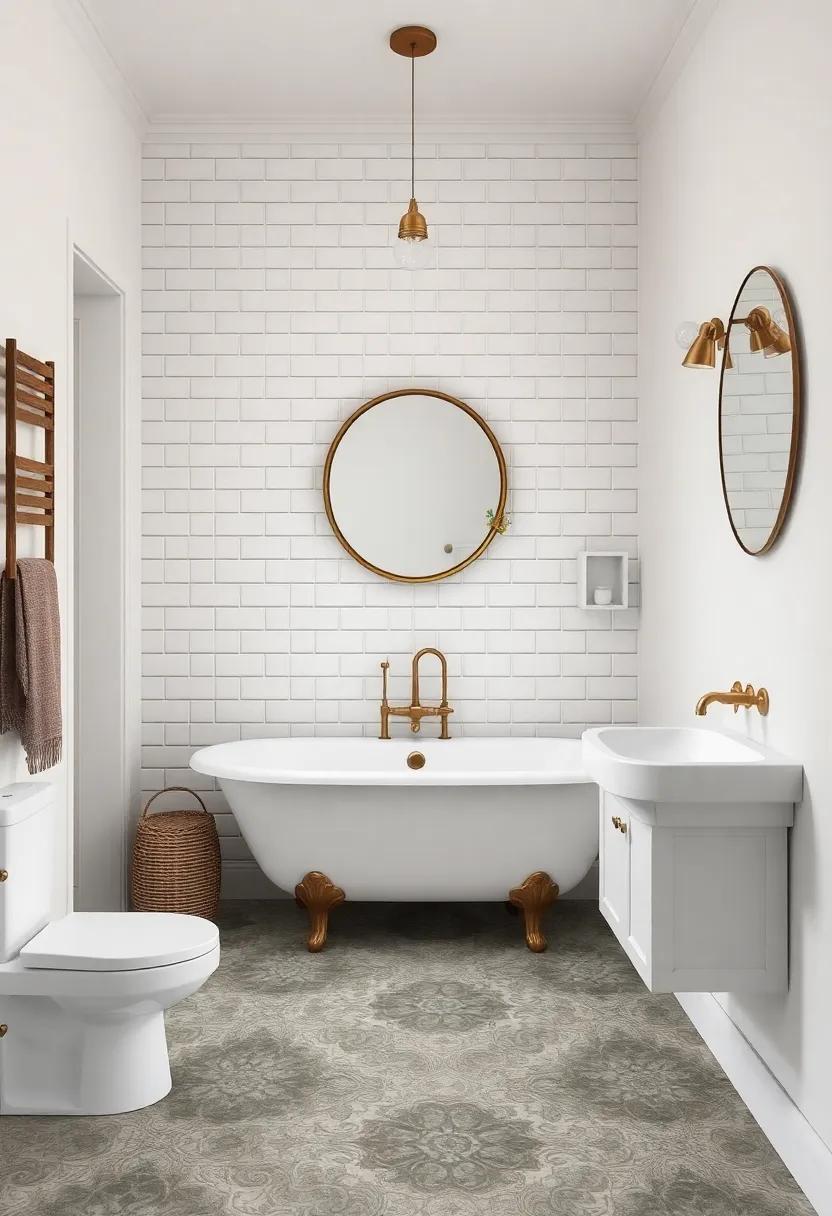 Nostalgic Flooring Ideas That Anchor the Vintage Bathroom Experience