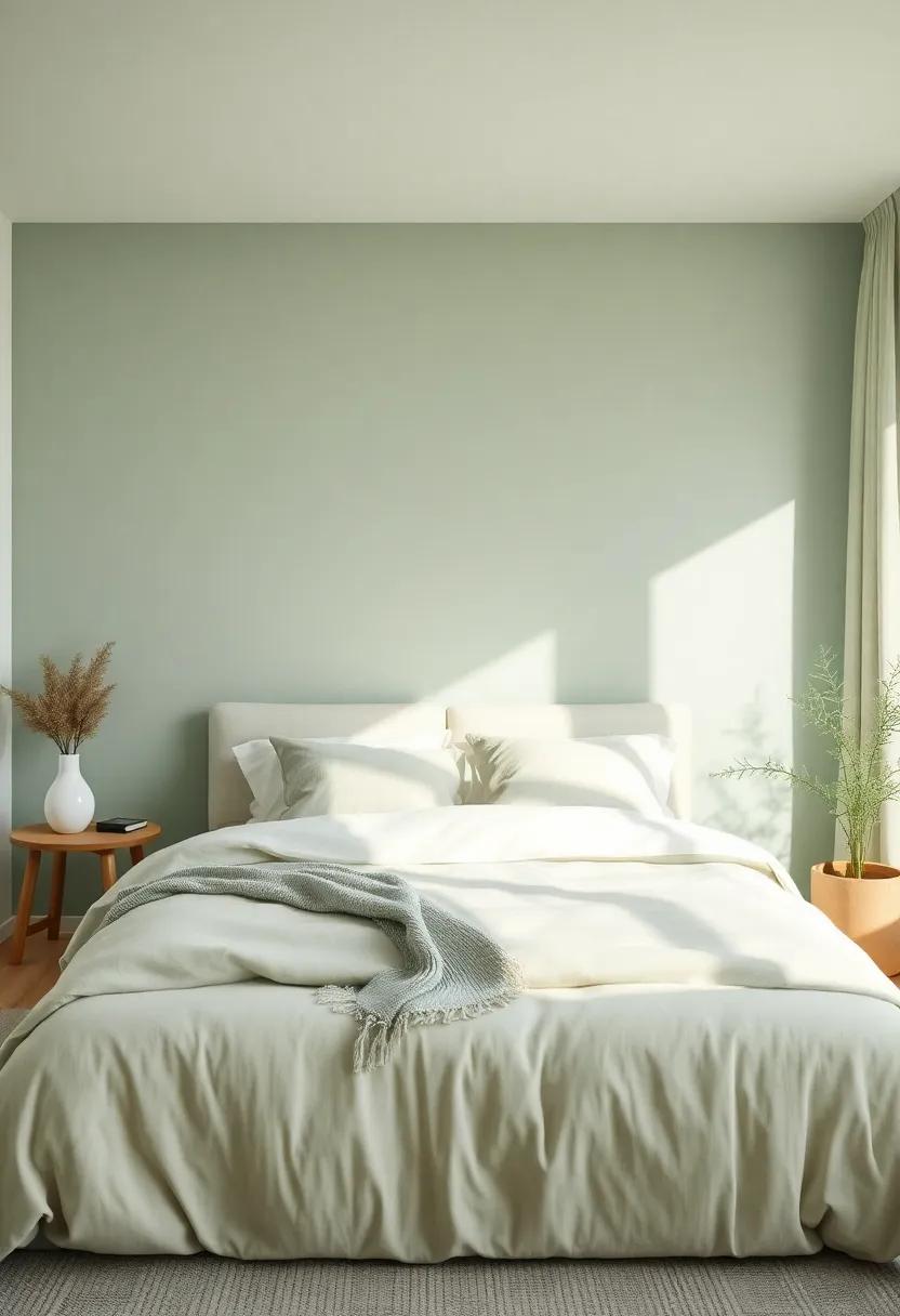 Sage Green: Bringing the outdoors inside, sage green fosters a calming atmosphere that promotes relaxation and harmony