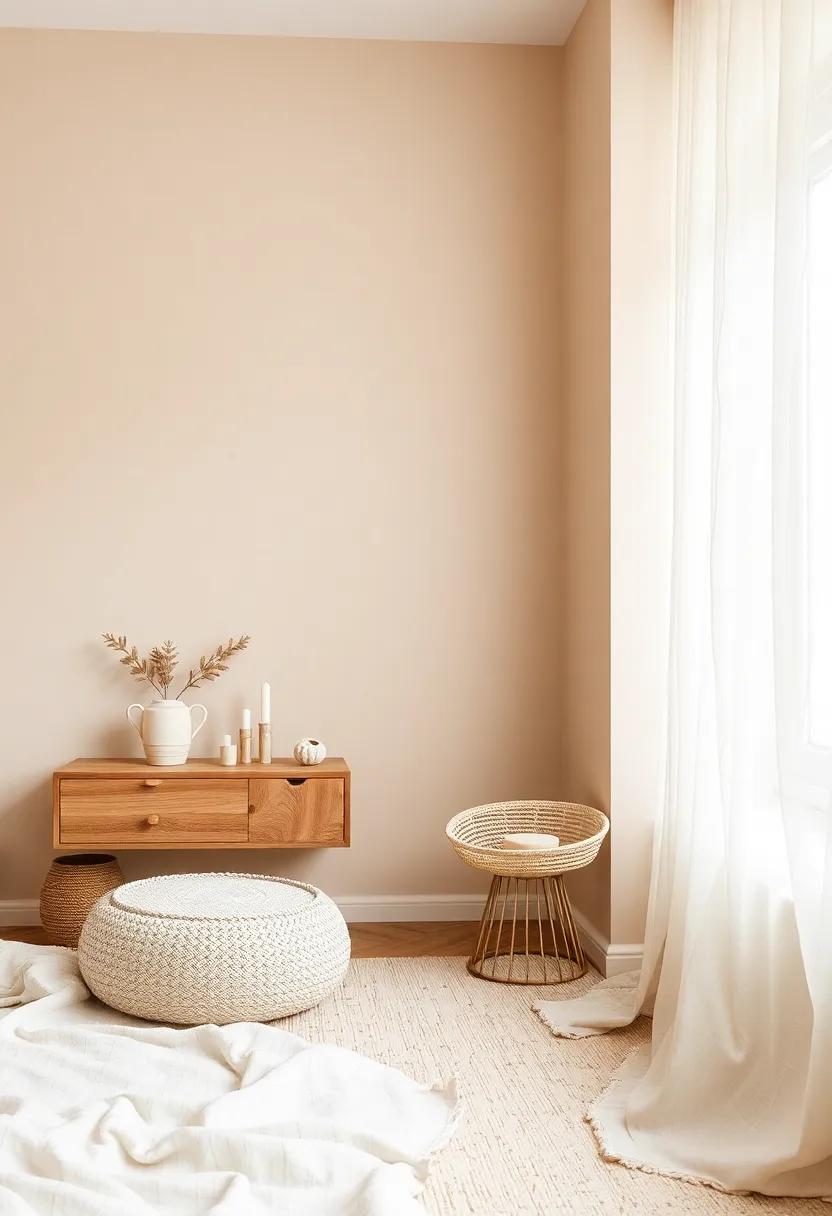 Soft Beige: Neutral and comforting, soft beige creates a serene backdrop that pairs beautifully with natural textures
