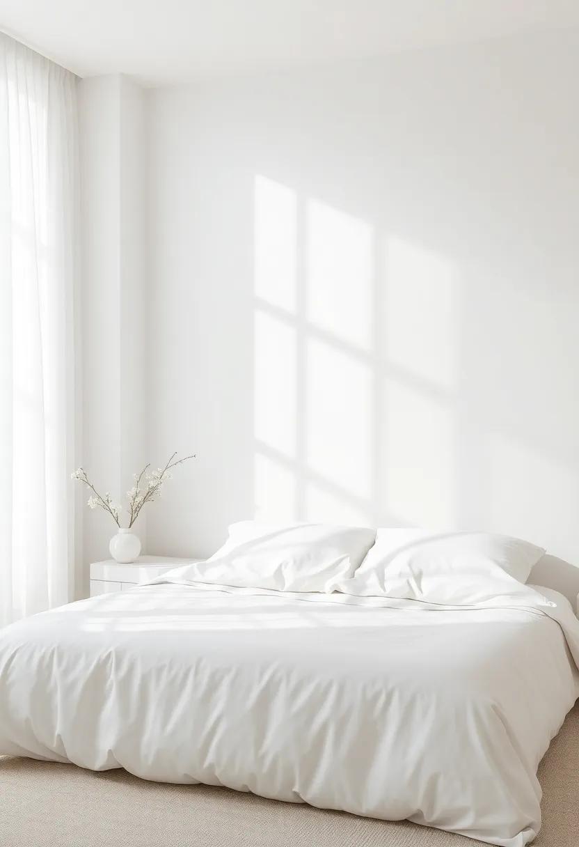 Whispering White: Embrace an airy feel with soft white, creating a blank canvas that reflects light and serenity