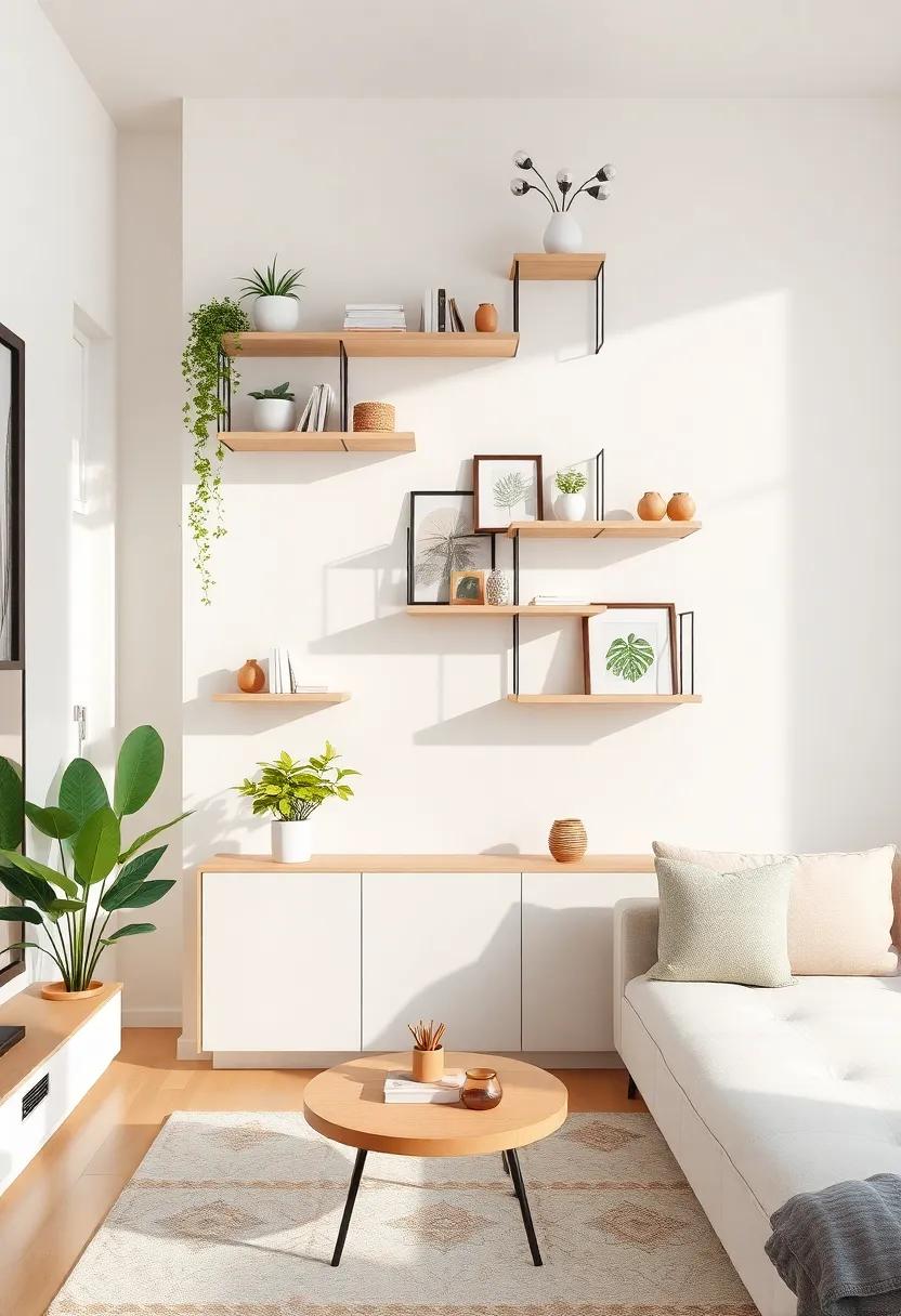 Experiment with Vertical Space by Climbing ​Shelves and Decor