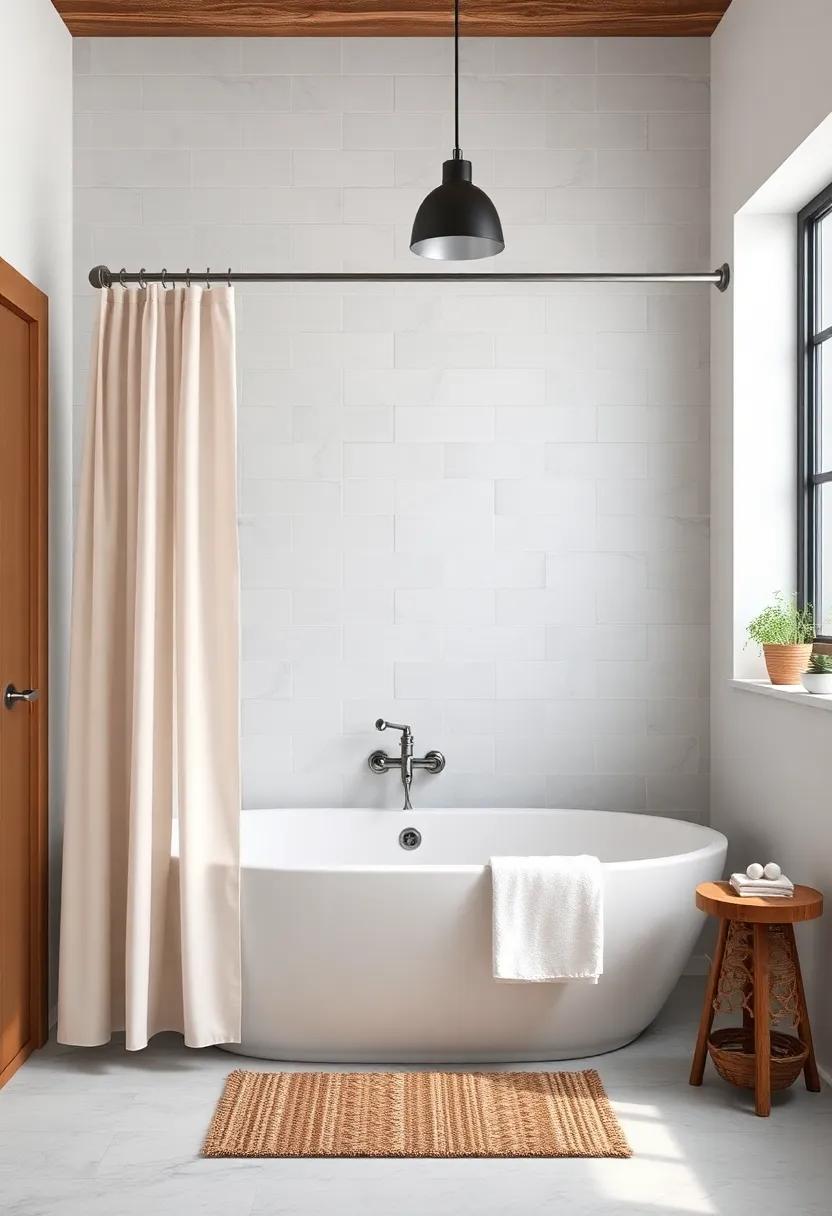 Revamp with a rustic-Style Shower Curtain