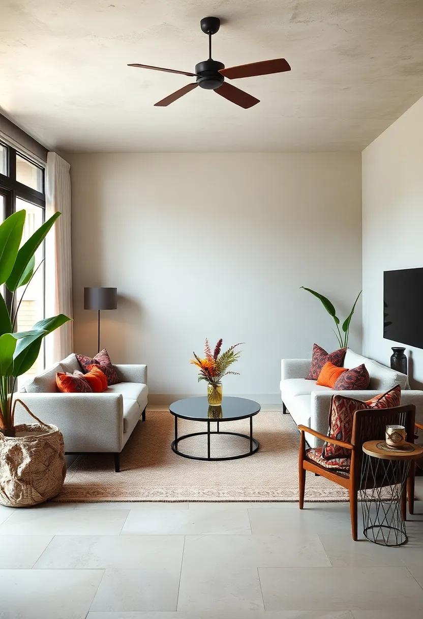 Layered Textures: Mix ⁢soft fabrics,⁤ rough woods, and ⁢glossy ceramics to create​ a multi-dimensional tropical retreat