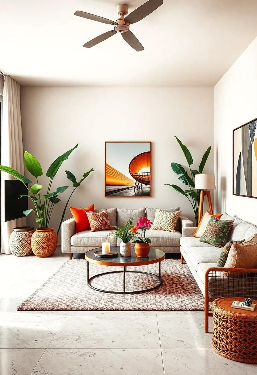 Balmy Scents: ‍Use scented‍ candles ‍or essential oil diffusers with ‍coconut, jasmine, or citrus‌ scents to fill the ‍space with a tropical aroma