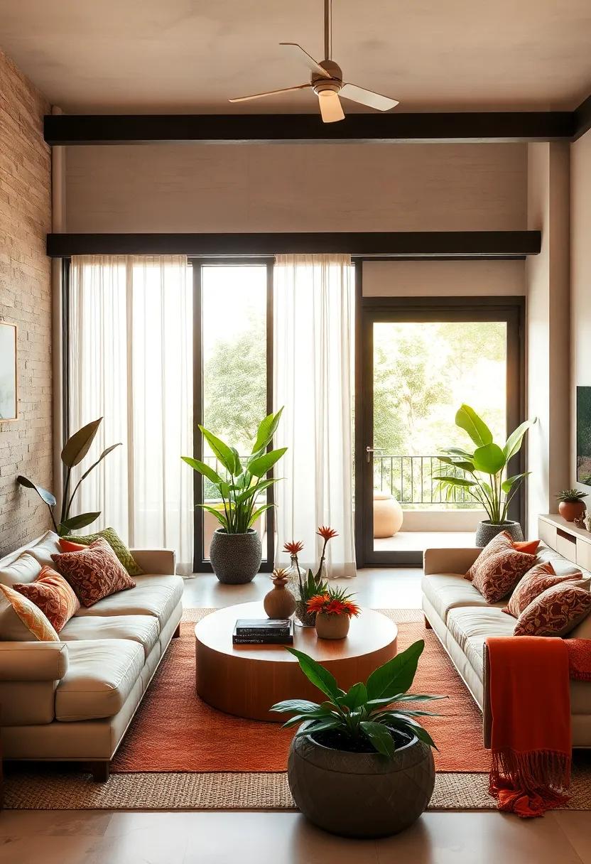 Outdoor Elements Indoors: Blur the ‍lines⁢ between ​indoors‌ and out by using large ⁢folding doors or window treatments that let the sunlight in