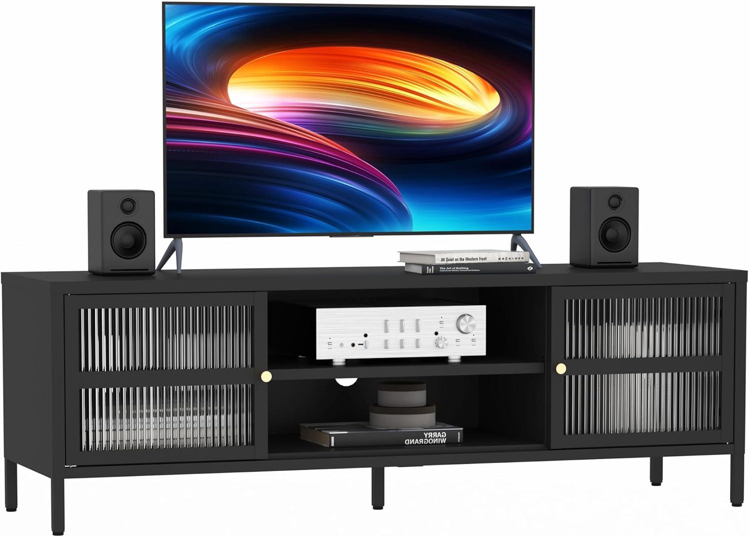 TV Stand for 55 60 inch TV – metal cabinet for your room