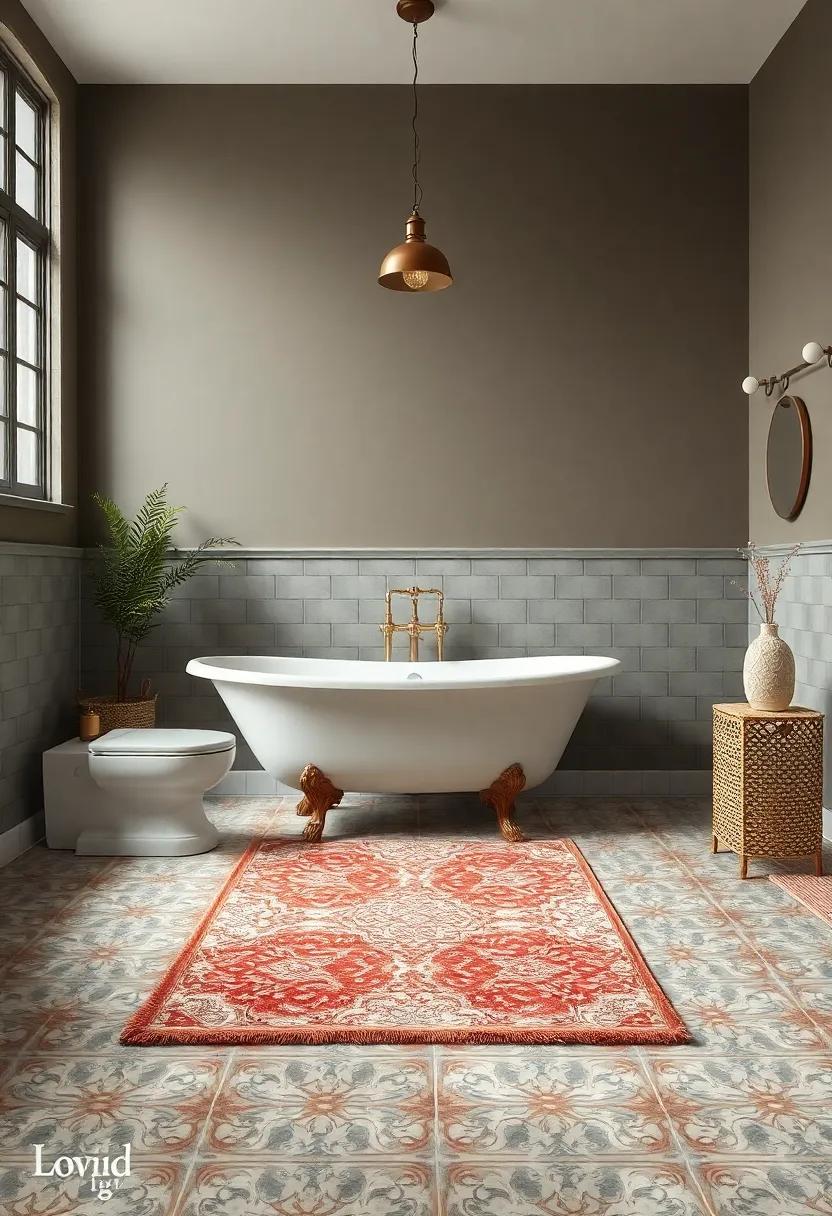 Vintage Material: Choosing Authentic Textile for Bathroom Rugs