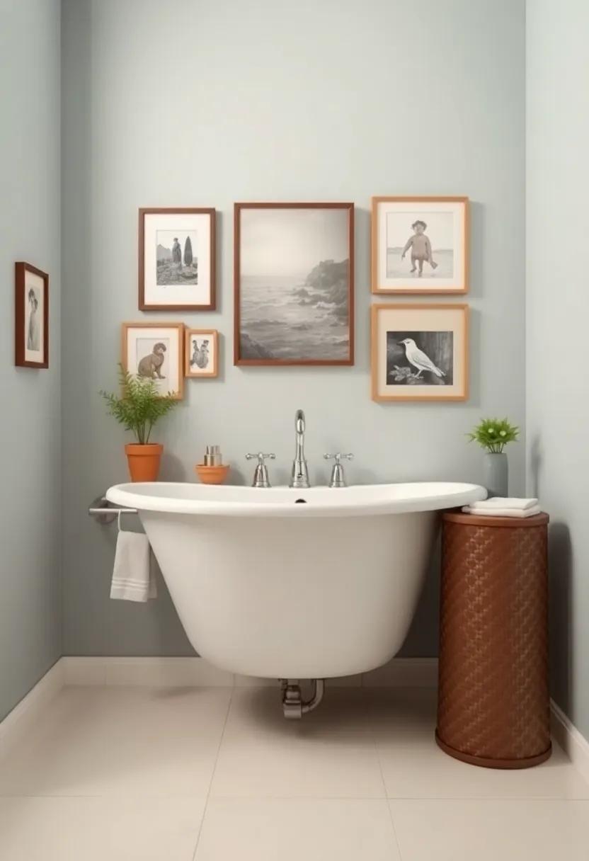 Creating a Gallery Wall with Vintage Bathroom Art Pieces