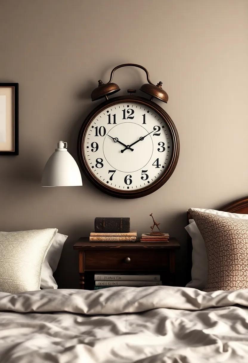 Retro Clock: Feature a statement vintage clock ‍as‍ a timepiece that doubles⁤ as a decorative element with a ⁢story to tell