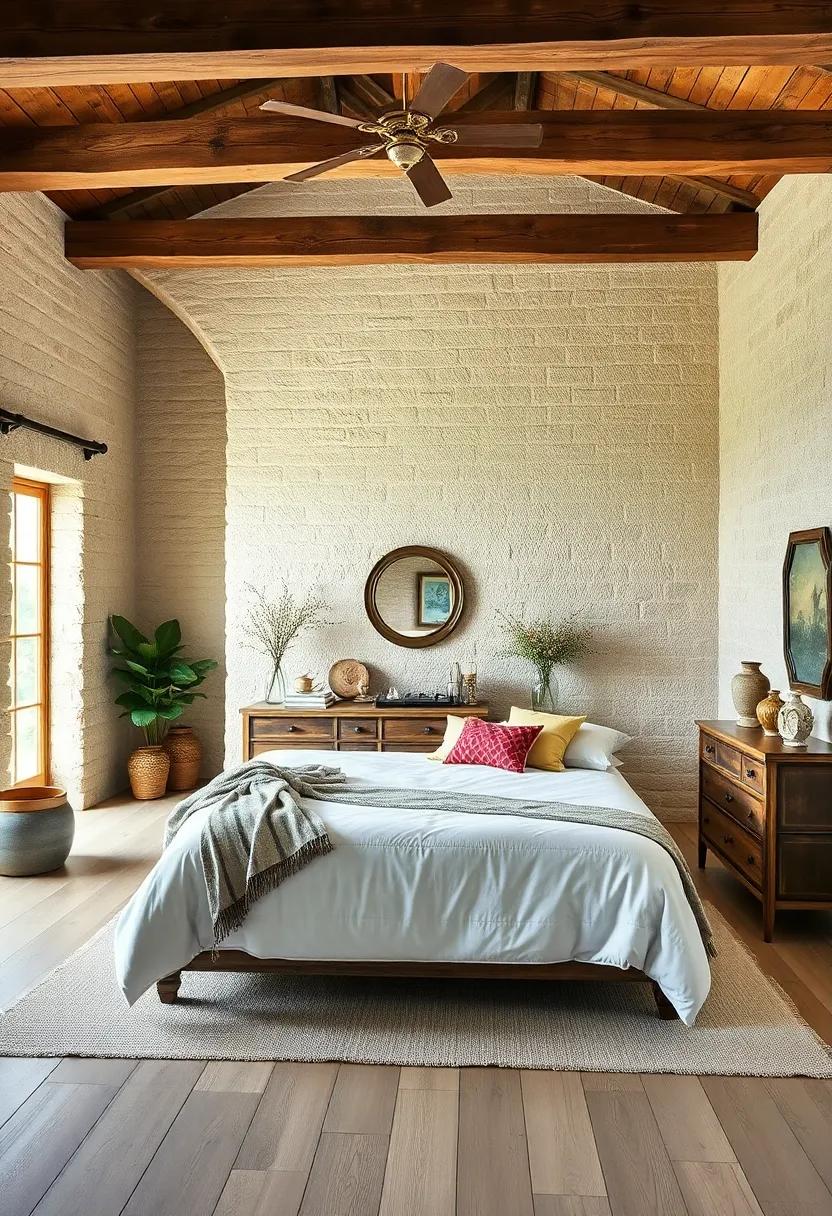 Exposed wooden beams to add rustic charm and a sense of ⁣spaciousness