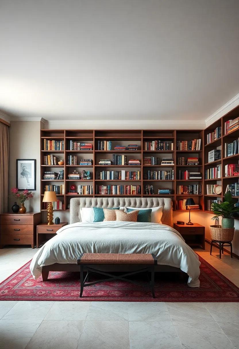 Curated Bookshelves: Fill bookshelves with a⁣ curated ⁣collection of vintage books that speak to your interests while adding personality to the space