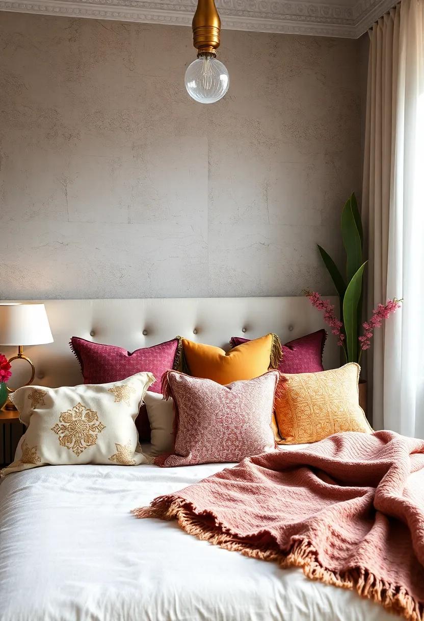 Decorative⁣ Pillows: Add⁤ an assortment ‍of⁣ decorative pillows in varied textures and ⁤patterns to bring color and comfort to your bedding