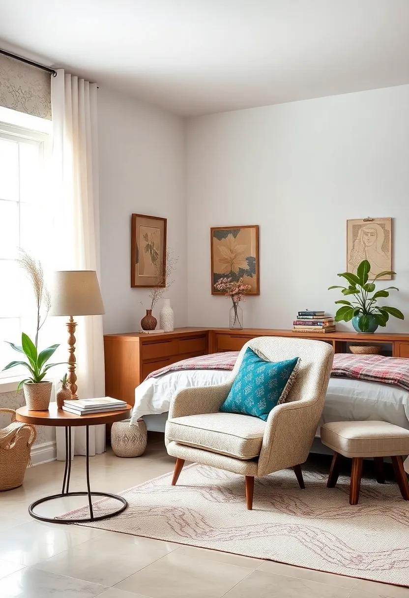 Eclectic⁣ Accent Chair: Find a ⁣unique accent chair with vintage charm that invites ⁣you to‌ curl⁤ up with⁣ a good book