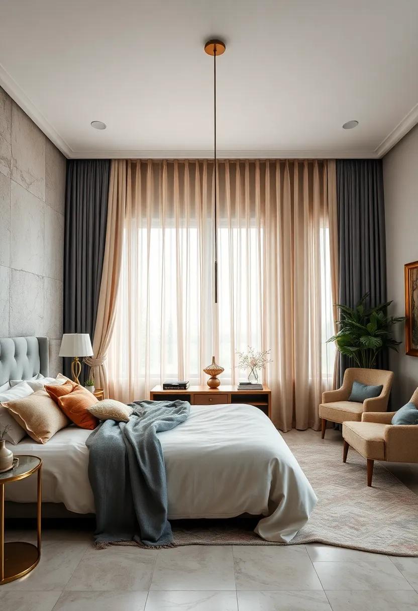 Elegant Curtains: Choose‍ long, flowing drapes in luxurious fabrics that puddle on the floor ‍for an ‌effortlessly sophisticated look