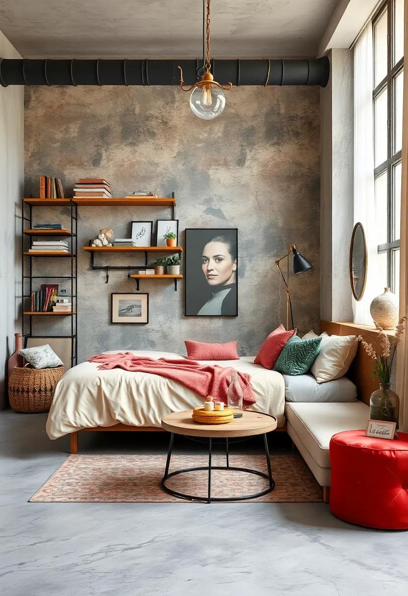 Industrial⁤ Elements:​ Mix in industrial pieces like metal shelving units or light fixtures to juxtapose⁢ the softness of vintage glamour