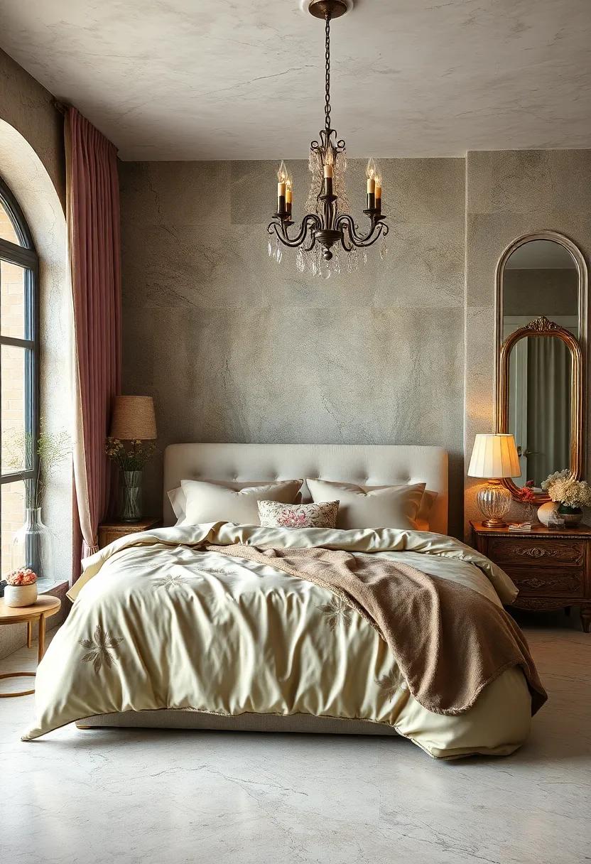 Luxurious Bedding: Choose rich fabrics such as silk or velvet in deep tones or floral patterns‍ to evoke classic glamour in your sleep space