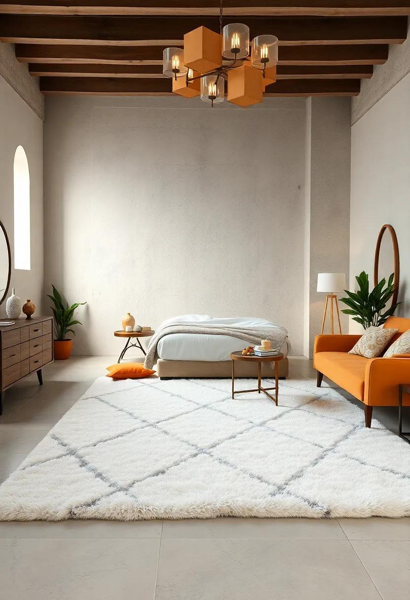 Plush Area rugs: Layer ⁣soft, plush rugs‍ that complement the overall ​color scheme and texture of the room while ‌creating warmth and coziness