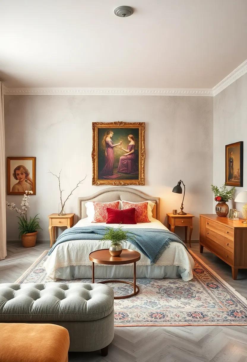 Vintage Artwork: Decorate the walls with‍ framed vintage paintings or prints that showcase elegant scenes or classic portraiture