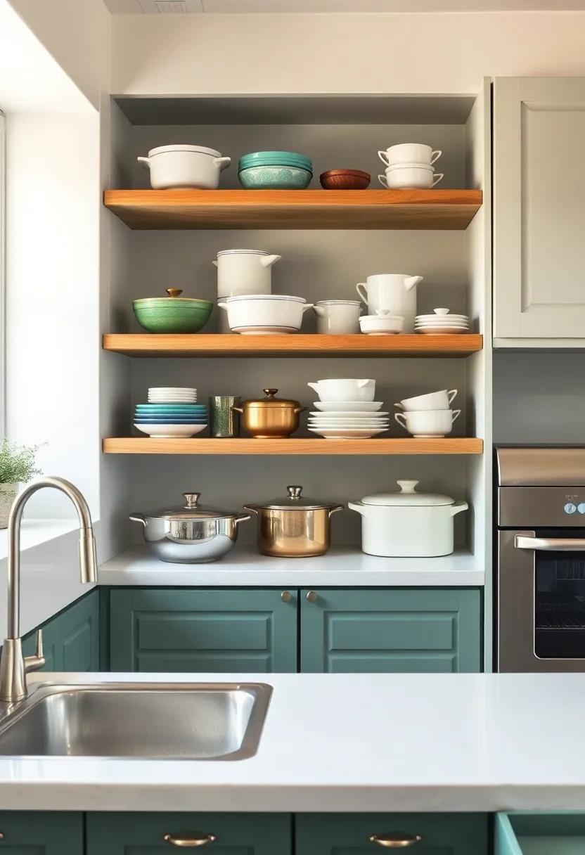 Charming Open Shelving Ideas to ​Showcase Vintage Cookware