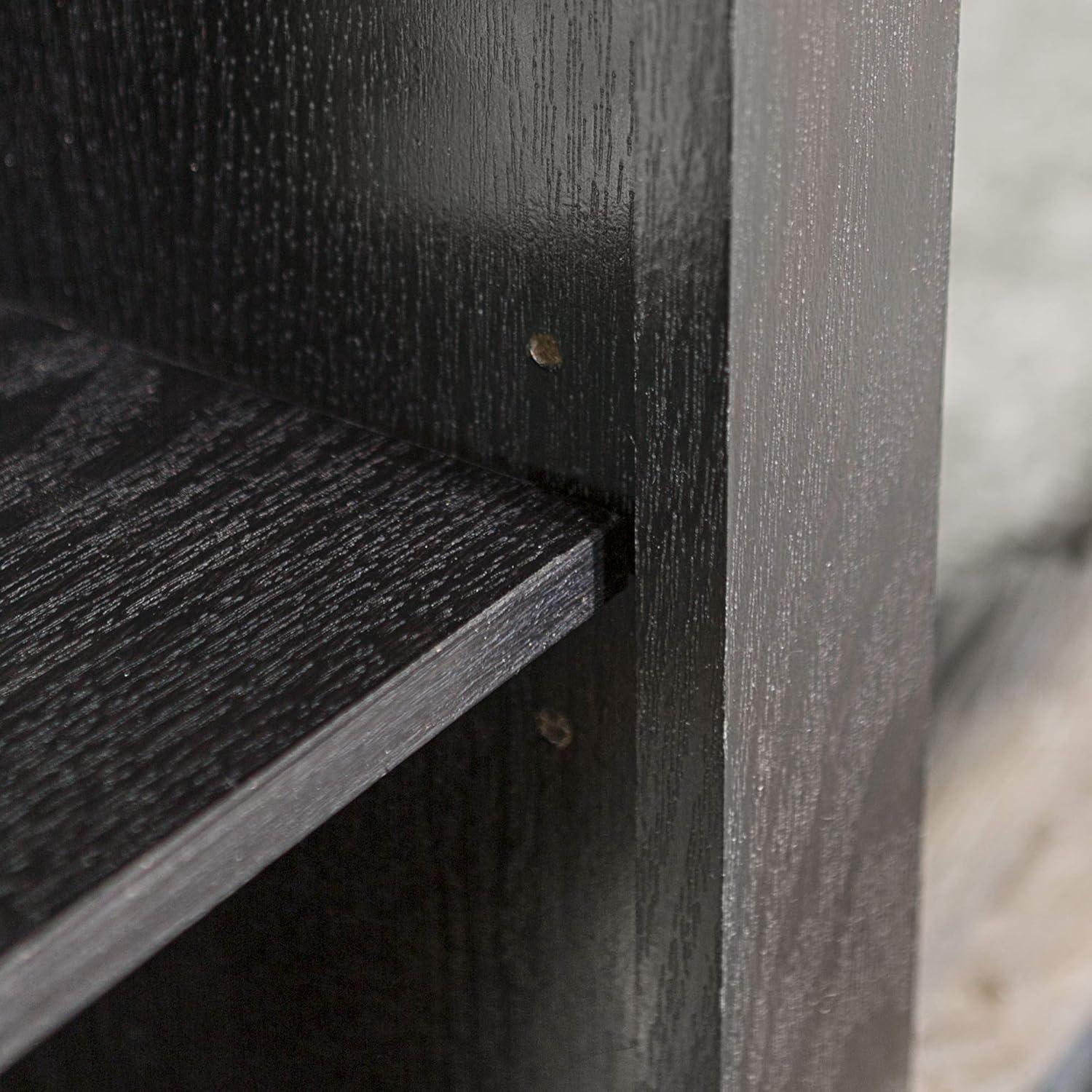 Walker edison Rustic Wood & Glass Fireplace ⁤TV Stand for you