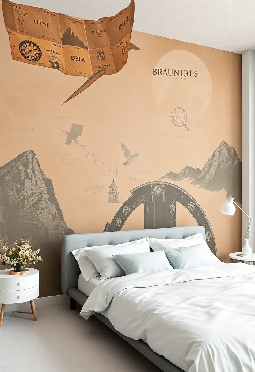 Vintage-inspired Murals ⁣That Transport You to‌ Other Worlds
