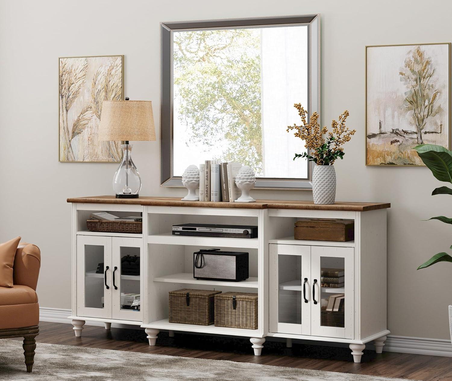 Wampat Farmhouse 70 Tv Stand How It Wears In Your Home