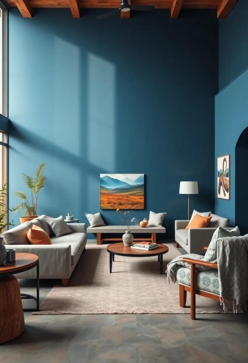 Anchor with Neutral Furniture:‍ Balance warm blue walls ⁣with‌ neutral-colored⁢ furniture to maintain​ harmony ‌and create ⁢a⁣ grounded feel in your living⁣ room