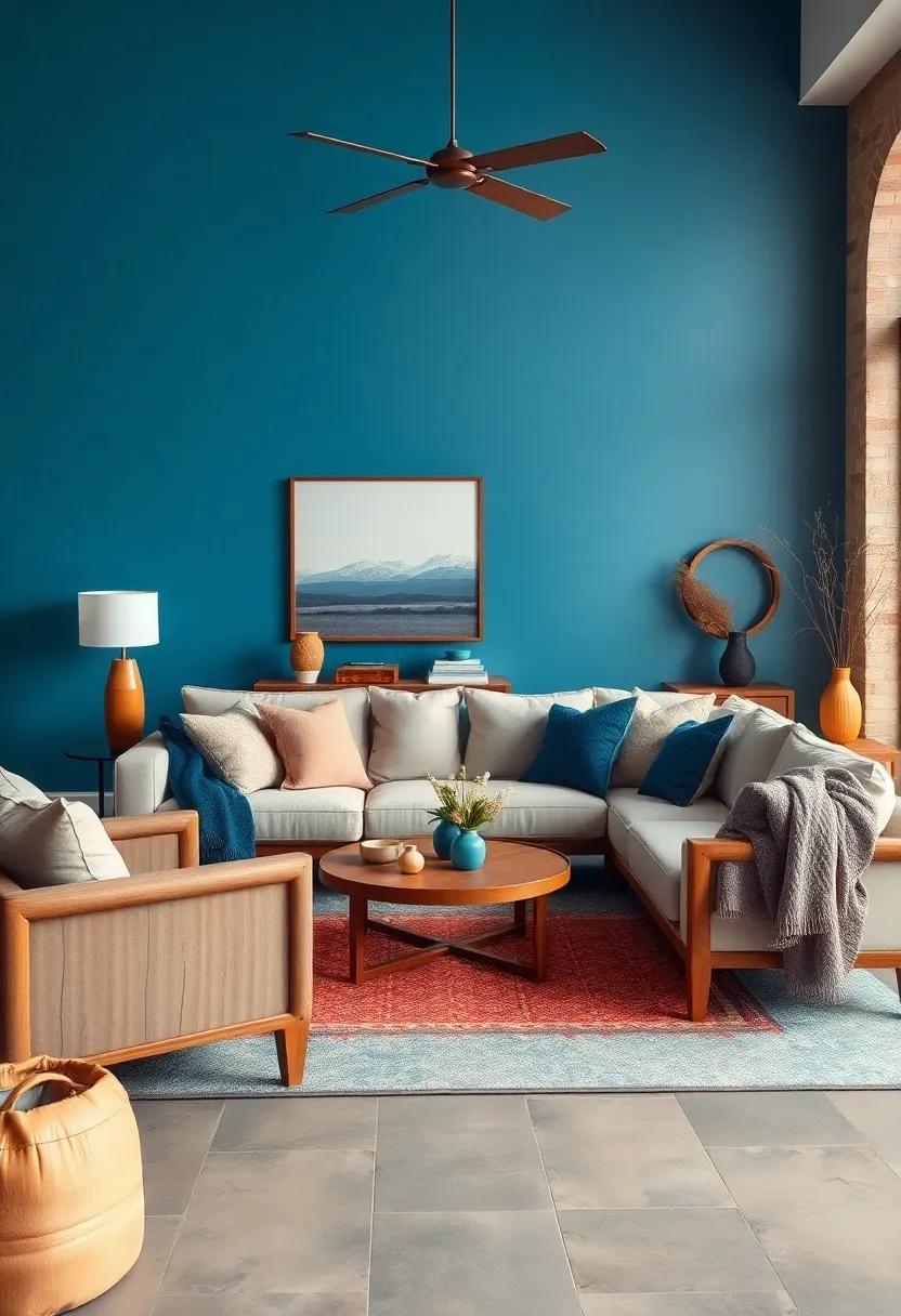 Personalize with ‍Textiles: Add throw pillows ‍and blankets in varying shades of blue ‌and warm neutrals to create‍ an inviting⁣ seating area that encourages relaxation