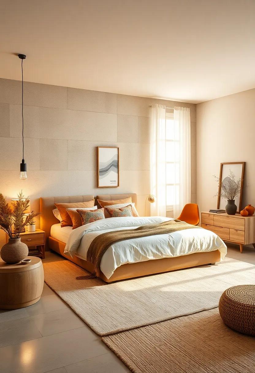 Inviting Warmth: Balancing Modern design with Cozy Accents‍ for⁣ a ⁢Dreamy Retreat