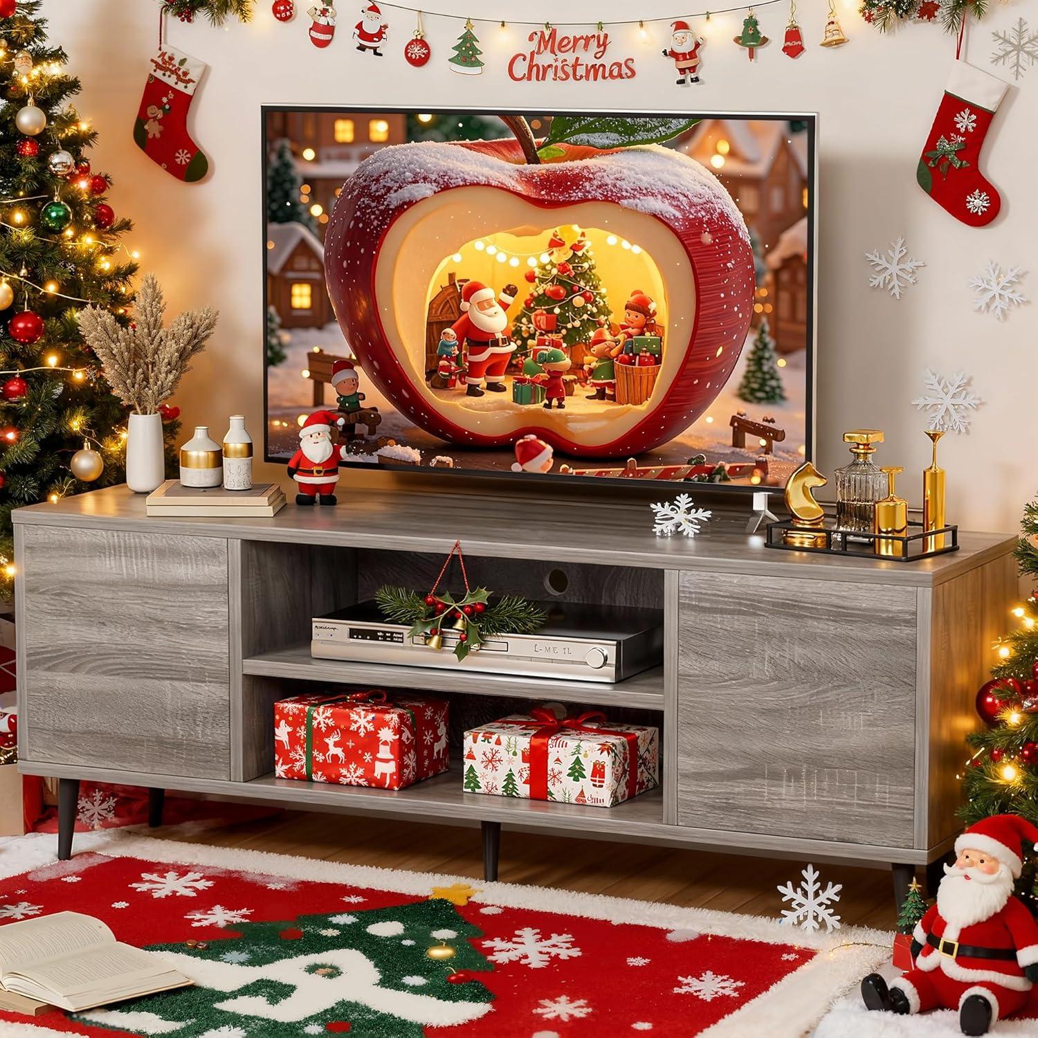 YESHOMY Modern TV Stand: fits your 65-inch setup