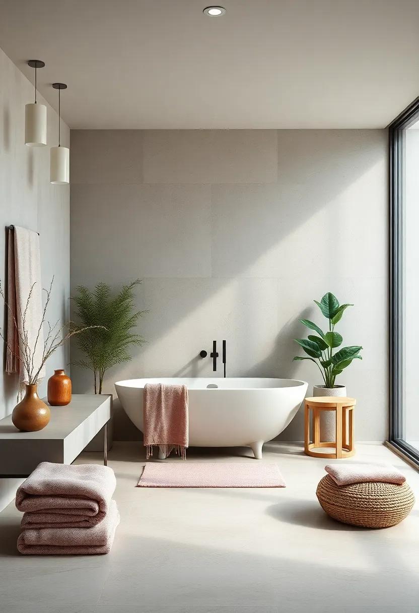 Soft Towels: Choose plush, organic ⁢cotton towels in gentle⁢ colors that invite comfort ‌after‌ a⁢ warm bath or shower