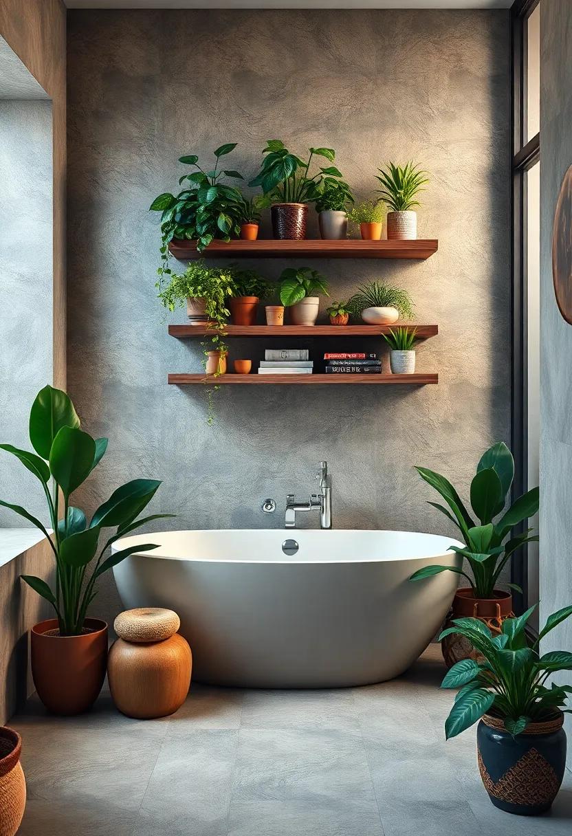 Utilize Shelving Wisely: Install floating shelves to display a collection of plants, incorporating books or candles for an even cozier atmosphere