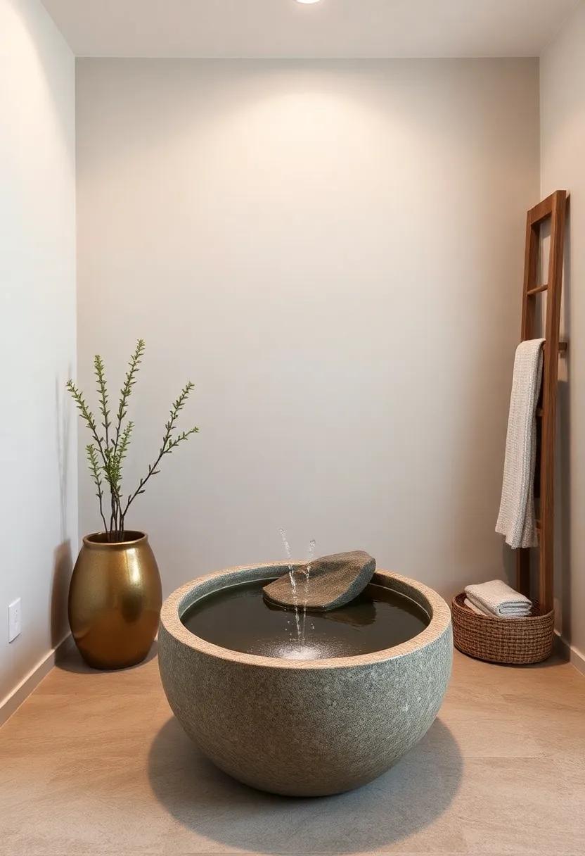 Water Features: Incorporating a Miniature Fountain for Serenity