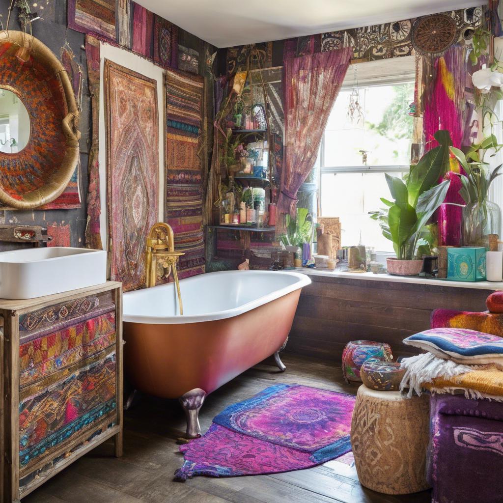 Colorful Ambiance: Incorporating Vibrant Hues into Your Boho Bathroom